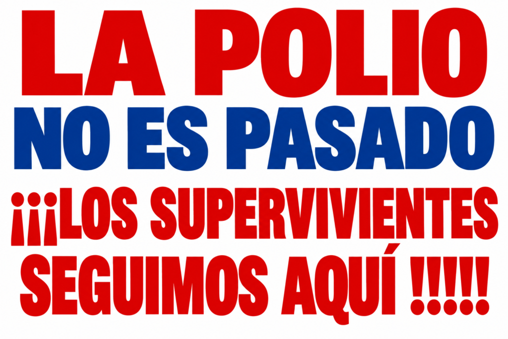 La polio no es pasado ¡¡¡Los supervivientes seguimos aquí!!!