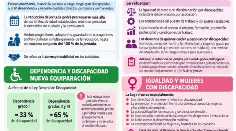 Infografía sobre la nueva ley de Dependencia y Discapacidad