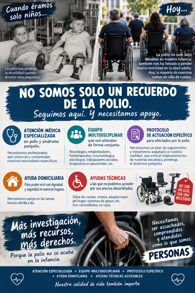 No somos solo un recuerdo de la polio. Seguimos aquí. Necesitamos apoyo